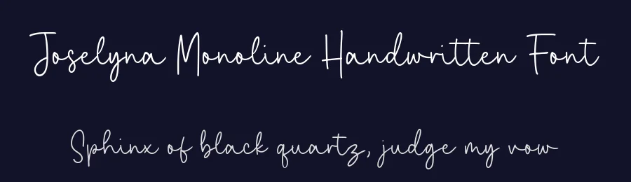 Joselyna Monoline Handwritten Font by balpirick — Script Handwritten Font — thumbnail 2