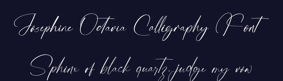 Josephine Octavia Calligraphy Font by stylishtype.co — Script Handwritten Font — thumbnail 2