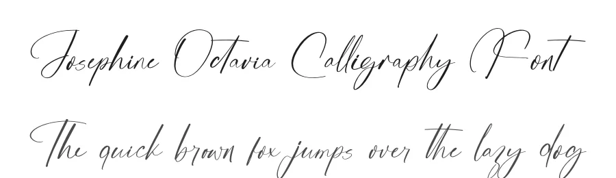 Josephine Octavia Calligraphy Font by stylishtype.co — Script Handwritten Font