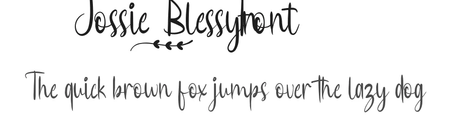 Jossie Blessyn Font by CalligraphyFonts.net — Script Handwritten Font