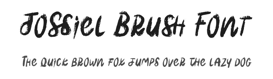 Jossiel Brush Font by Dhabee — Script Handwritten Font
