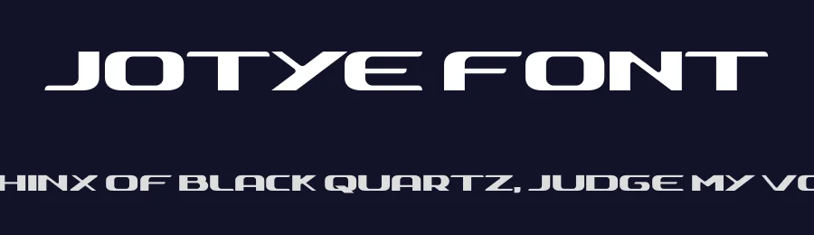 Jotye Font by Abu Hasnat — Display Font — thumbnail 2