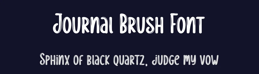 Journal Brush Font by creativeletter — Display Font — thumbnail 2
