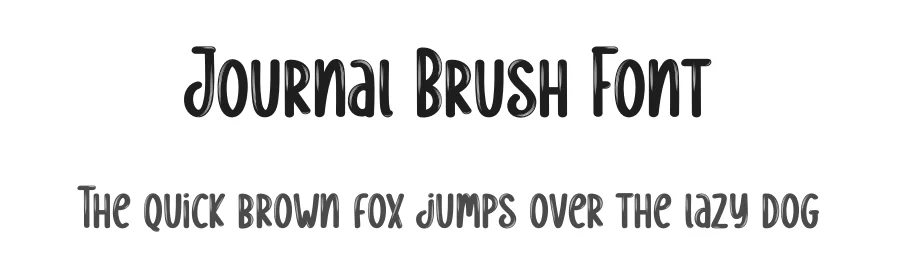 Journal Brush Font by creativeletter — Display Font