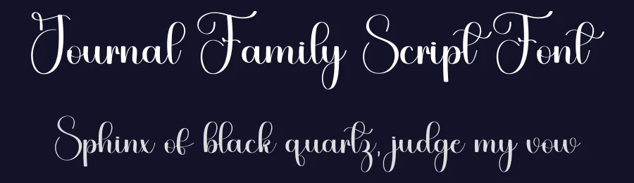 Journal Family Script Font by freshtypeink — Script Handwritten Font — thumbnail 2