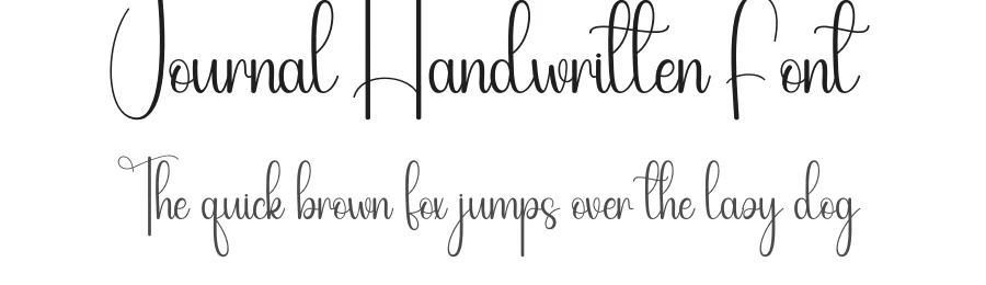 Journal Handwritten Font by andikastudio — Script Handwritten Font