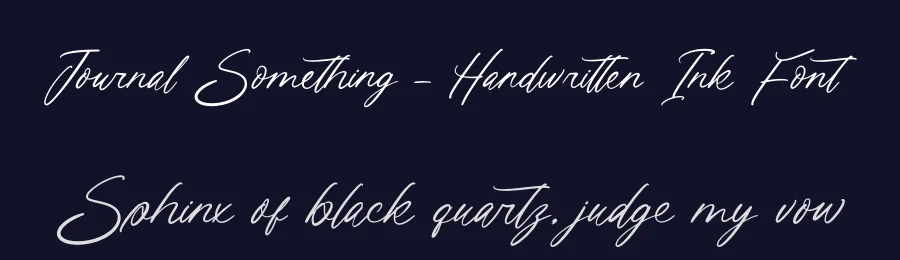 Journal Something – Handwritten Ink Font by letterenastudios — Serif Font — thumbnail 2