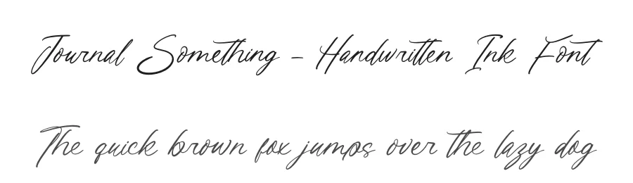 Journal Something – Handwritten Ink Font by letterenastudios — Serif Font