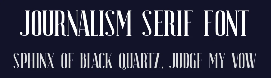 Journalism Serif Font by Stanislav Chiganov — Serif Font — thumbnail 2