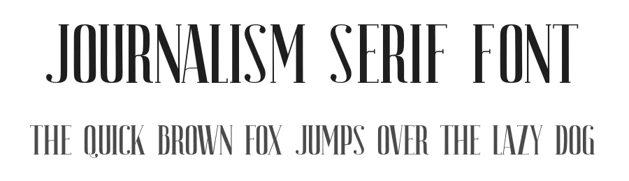 Journalism Serif Font by Stanislav Chiganov — Serif Font