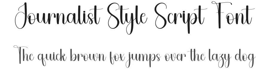 Journalist Style Script Font by freshtypeink — Script Handwritten Font