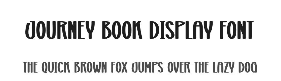 Journey Book Display Font by creativeletter — Display Font