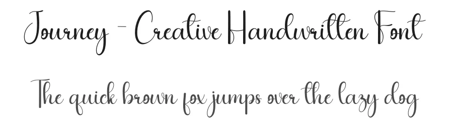 Journey – Creative Handwritten Font by andikastudio — Script Handwritten Font