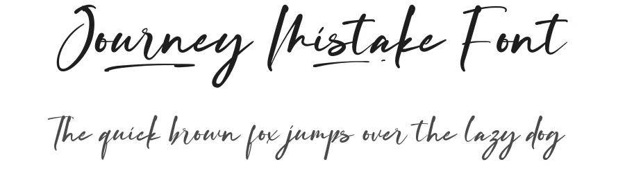 Journey Mistake Font by nihstudio — Script Handwritten Font