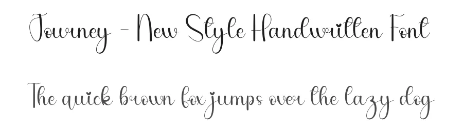 Journey – New Style Handwritten Font by andikastudio — Script Handwritten Font
