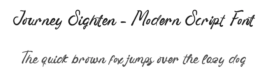Journey Sighten – Modern Script Font by letterenastudios — Script Handwritten Font