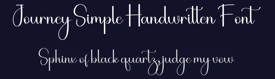 Journey Simple Handwritten Font by freshtypeink — Script Handwritten Font — thumbnail 2