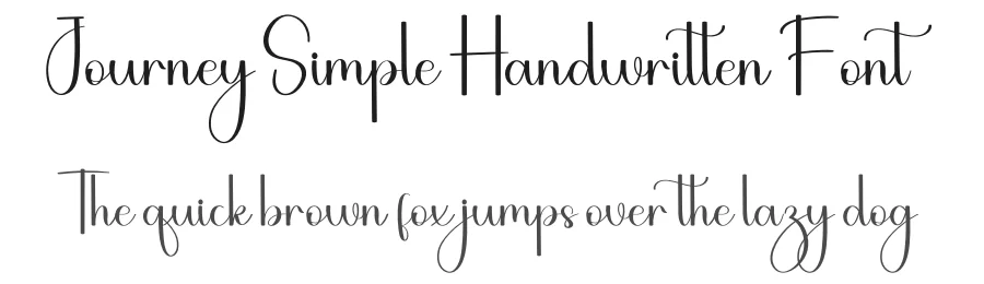 Journey Simple Handwritten Font by freshtypeink — Script Handwritten Font