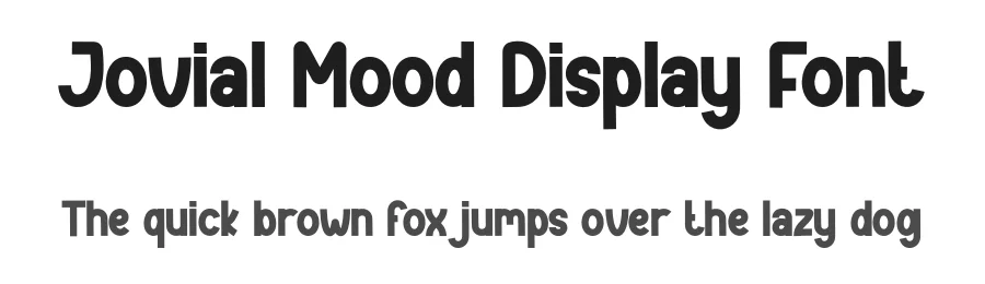 Jovial Mood Display Font by creativeletter — Display Font