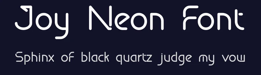 Joy Neon Font by Nuryanto Dwi — Sans Serif Font — thumbnail 2
