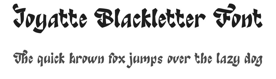 Joyatte Blackletter Font by TypeClassHeroes — Blackletter Font