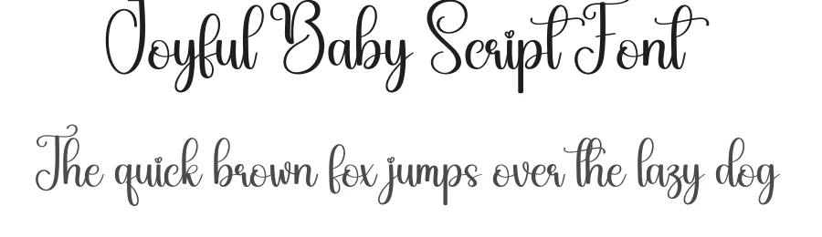 Joyful Baby Script Font by andikastudio — Script Handwritten Font
