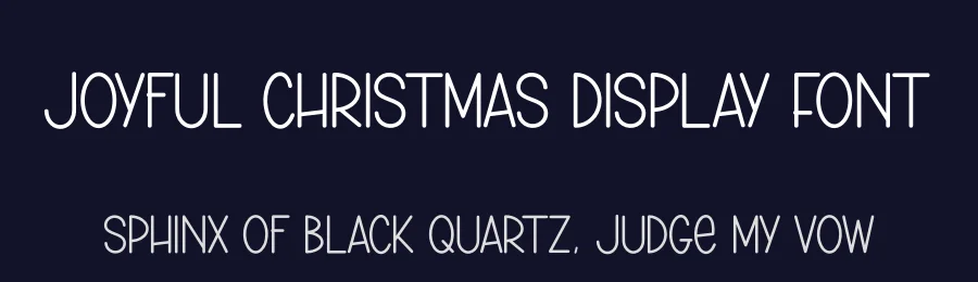 Joyful Christmas Display Font by andikastudio — Display Font — thumbnail 2