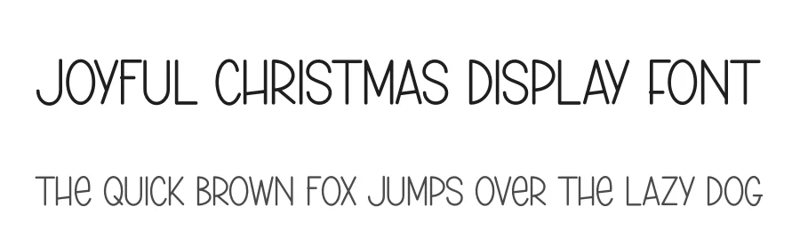 Joyful Christmas Display Font by andikastudio — Display Font