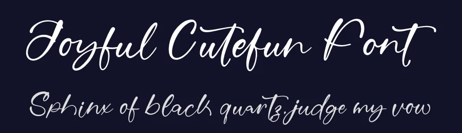 Joyful Cutefun Font by stylishtype.co — Script Handwritten Font — thumbnail 2