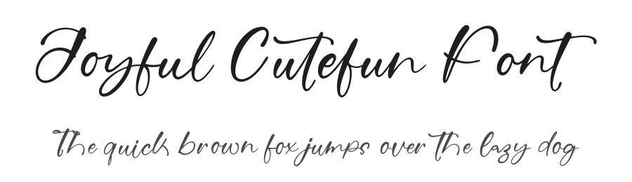 Joyful Cutefun Font by stylishtype.co — Script Handwritten Font