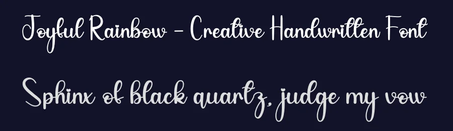 Joyful Rainbow – Creative Handwritten Font by andikastudio — Script Handwritten Font — thumbnail 2