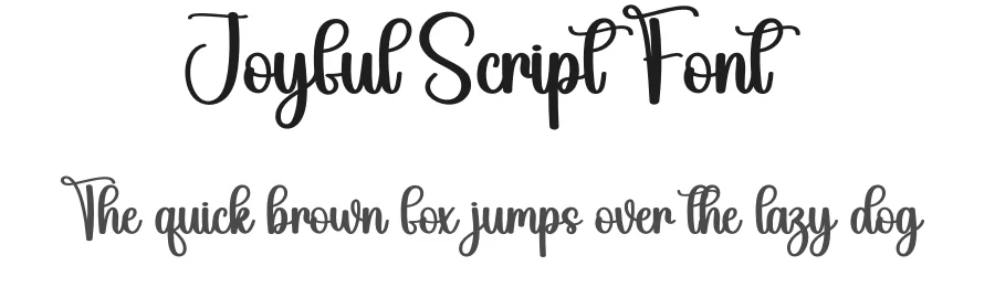 Joyful Script Font by creativeletter — Script Handwritten Font