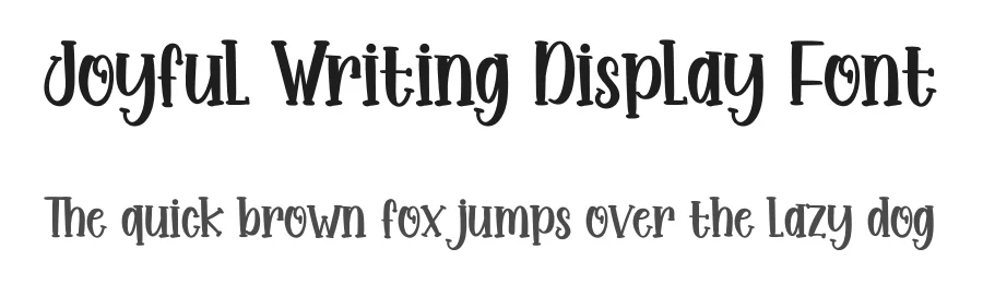 Joyful Writing Display Font by inermediaSTUDIO — Display Font