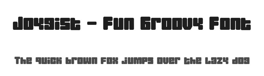 Joygist – Fun Groovy Font by Wildan Type — Display Font