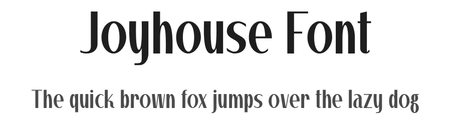Joyhouse Font by Marvadesign — Display Font