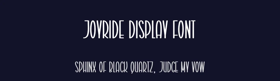 Joyride Display Font by creativeletter — Display Font — thumbnail 2