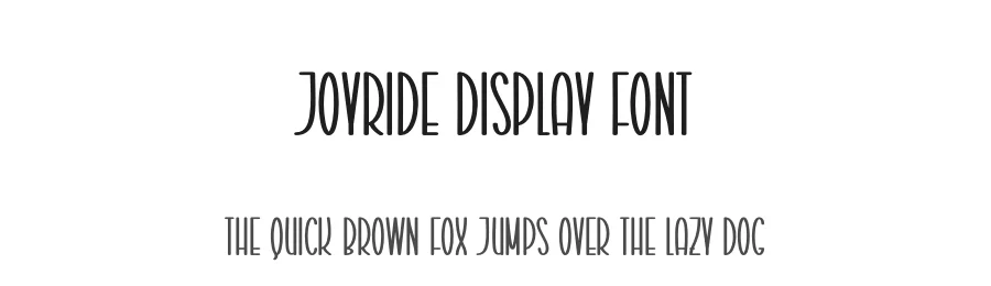 Joyride Display Font by creativeletter — Display Font