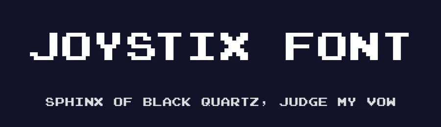 Joystix Font by Typodermic — Display Font — thumbnail 2