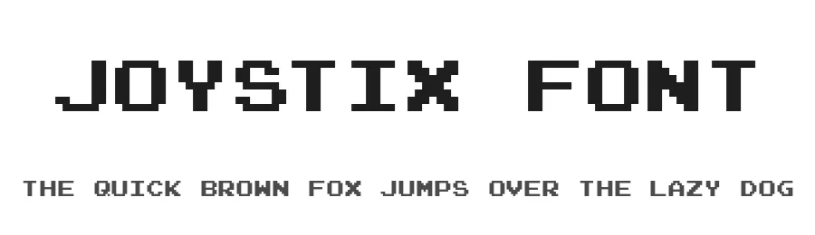 Joystix Font by Typodermic — Display Font