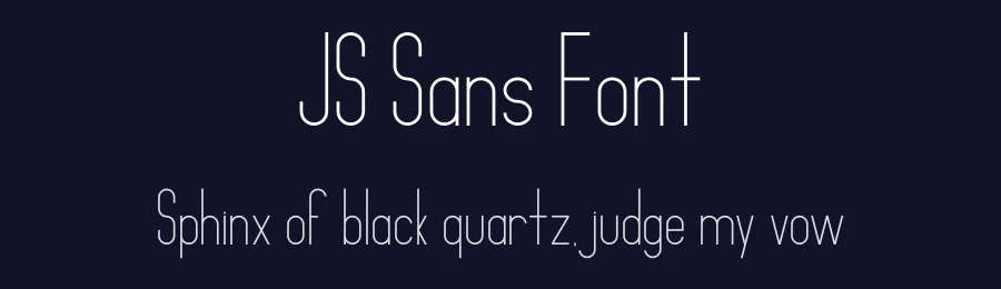 JS Sans Font by Nathan Dawdy — Sans Serif Font — thumbnail 2