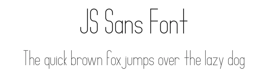 JS Sans Font by Nathan Dawdy โ Sans Serif Font