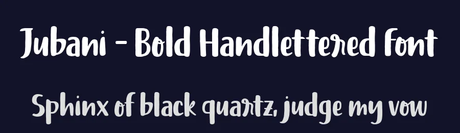 Jubani – Bold Handlettered Font by Four Lines Studio — Script Handwritten Font — thumbnail 2