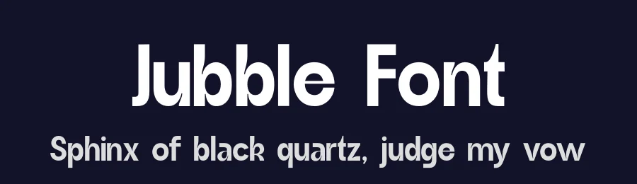 Jubble Font by Zafiratype — Display Font — thumbnail 2