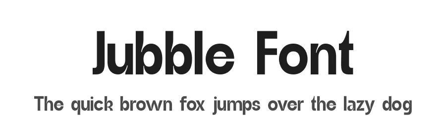 Jubble Font by Zafiratype — Display Font