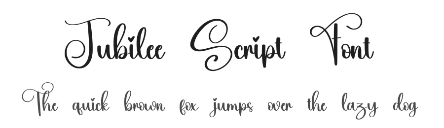 Jubilee Script Font by creativeletter — Script Handwritten Font