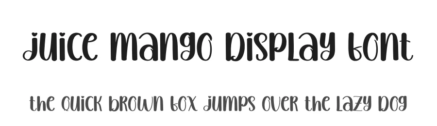 Juice Mango Display Font by creativeletter — Display Font