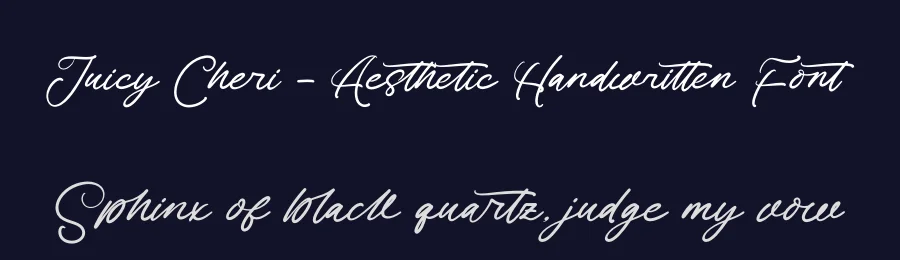 Juicy Cheri – Aesthetic Handwritten Font by letterenastudios — Script Handwritten Font — thumbnail 2