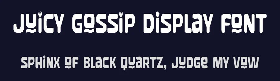 Juicy Gossip Display Font by nhfonts — Display Font — thumbnail 2