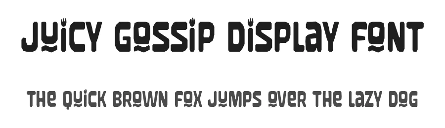Juicy Gossip Display Font by nhfonts β Display Font
