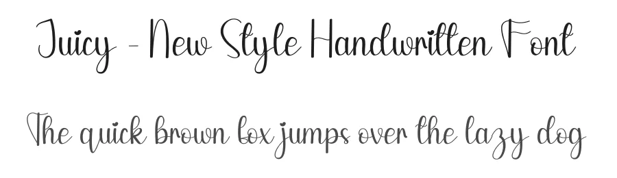 Juicy – New Style Handwritten Font by andikastudio — Script Handwritten Font